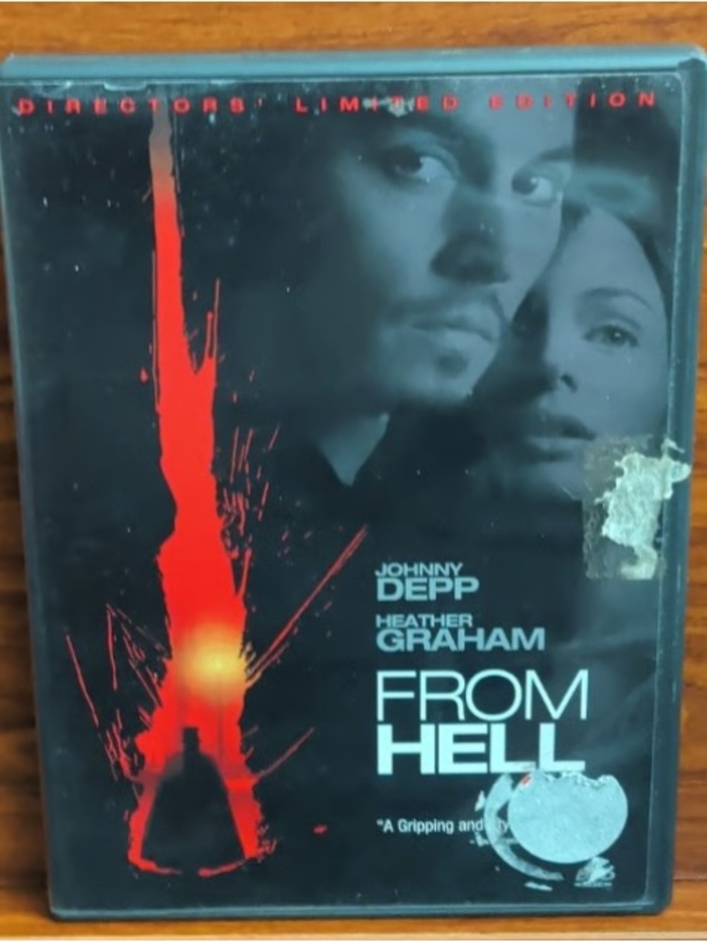 From Hell DVD Cover Art - Black and Red